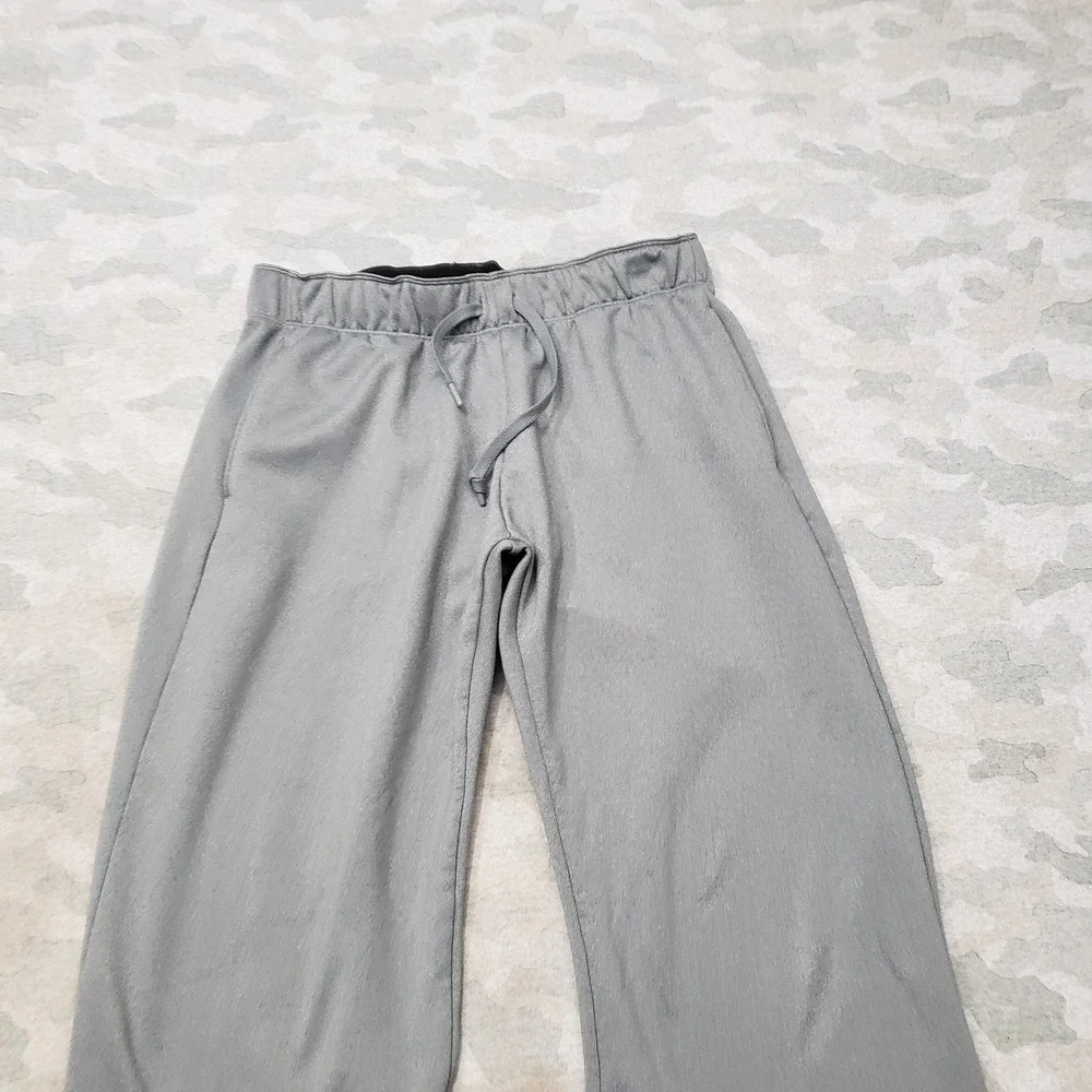 Nike Pants Womens Medium Gray Thermal Training Fleece Pockets Drawstring